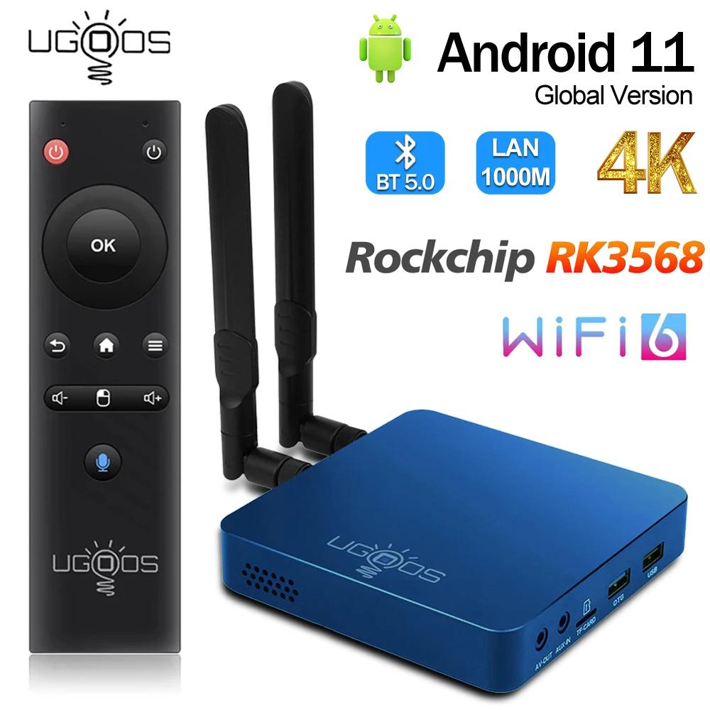 UGOOS UT8  TV ڽ, ȵ̵ 11, DDR4, USB3.0, 8GB RAM, 64GB, UT8, 4GB, 32GB, RK3568, WiFi 6, 1000M, 4K, BT   ̵ 